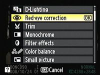 Comment supprimer les yeux rouges avec un Nikon D90