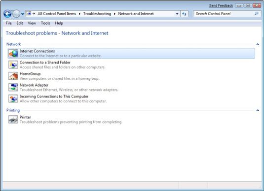 Photographie - Comment réparer une connexion réseau dans Windows 7