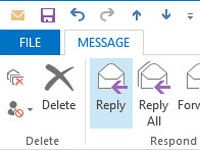 Comment répondre à un message dans Outlook 2013