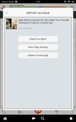 Photographie - Comment signaler ou bloquer une page web sur StumbleUpon pour Android