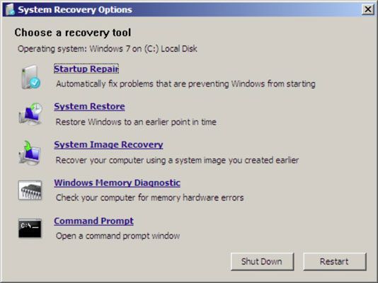 Photographie - Comment faire pour restaurer une image système dans Windows 7