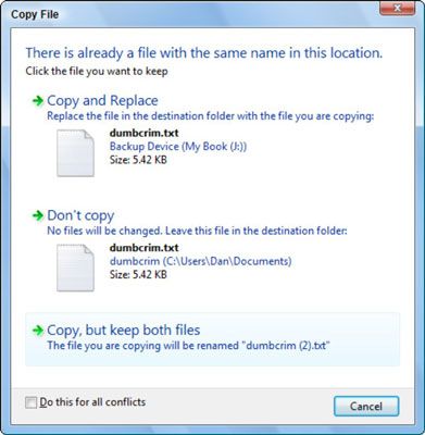 Photographie - Comment restaurer des fichiers à partir de Windows Vista dernière sauvegarde