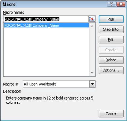 Photographie - Comment faire pour exécuter une macro Excel 2010