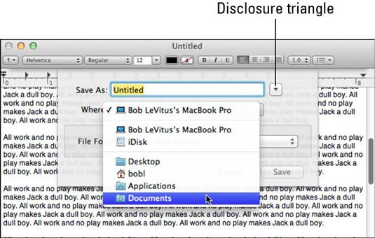 Photographie - Comment enregistrer un fichier dans Mac OS X Lion