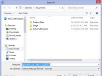 Photographie - Comment enregistrer un message e-mail sous forme de fichier dans Outlook 2,013