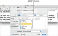 Comment enregistrer des fichiers à partir de OS X Yosemite