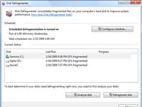 Photographie - Comment planifier plusieurs défragmentations de disque sous Windows 7