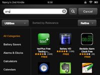 Comment rechercher des applications de votre hd Kindle Fire