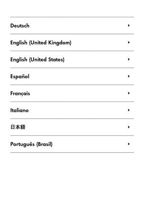 Sélectionnez une langue ici sur une première génération Kindle Paperwhite.