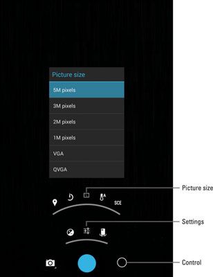Photographie - Comment définir la résolution de l'appareil photo sur la tablette Nexus 7