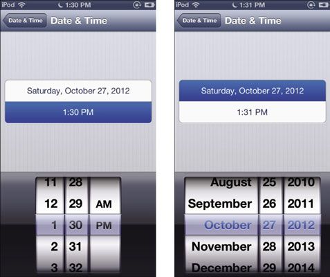 Photographie - Comment régler l'heure et la date sur votre iPod touch
