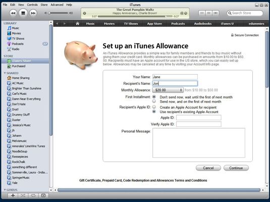 Photographie - Comment mettre en place un compte de provision iTunes Store