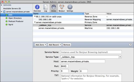 Photographie - Comment configurer DNS pour le service iCal sur le serveur de lion
