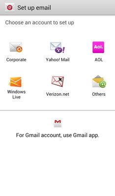 Photographie - Comment mettre en place non-gmail e-mail sur le Samsung Galaxy S 5
