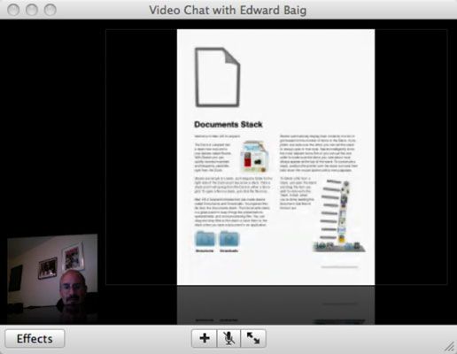 Photographie - Comment partager des fichiers en utilisant le théâtre iChat de Mac