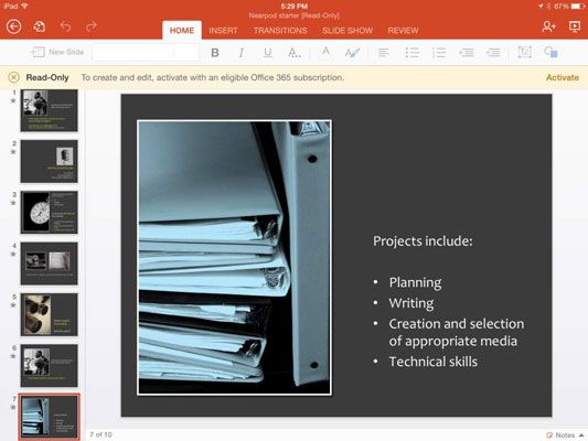 Photographie - Comment montrer étudiants présentations powerpoint sur un iPad