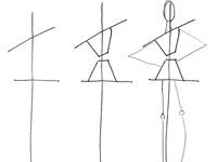 Comment incliner épaules et les hanches sans les courbes de dessin
