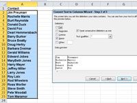 Comment diviser les données en plusieurs colonnes dans Excel 2010
