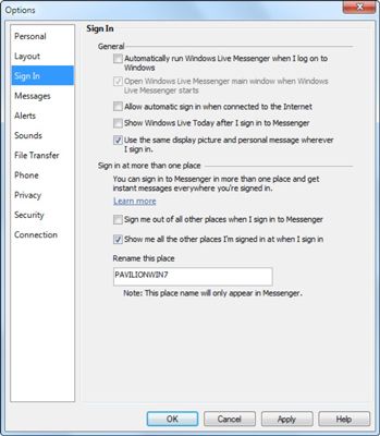 Photographie - Comment arrêter Windows 7 de tourner automatiquement sur Windows Live Messenger