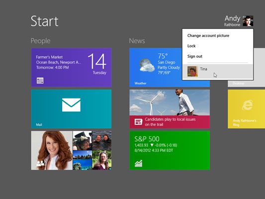 Photographie - Comment basculer rapidement entre les utilisateurs dans Windows 8