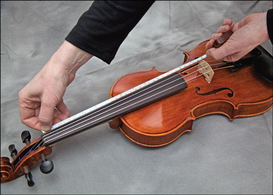 Photographie - Comment bande de guides de Touche sur votre violon