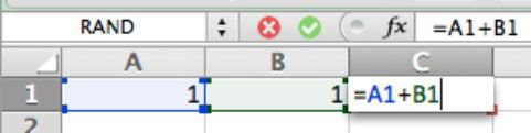 Photographie - Comment taper une formule manuellement dans Excel pour Mac 2011
