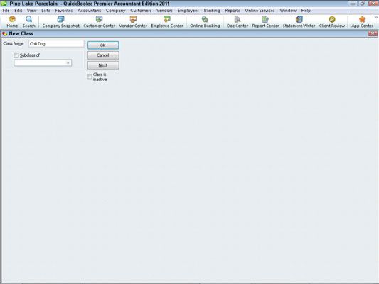 Photographie - Comment utiliser les classes pour la comptabilité par activité dans QuickBooks 2011