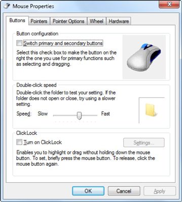 Photographie - Comment utiliser ClickLock dans Windows 7 pour un meilleur contrôle de la souris
