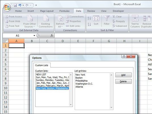 Photographie - Comment utiliser des listes personnalisées grâce à la fonction de remplissage automatique de Excel 2007