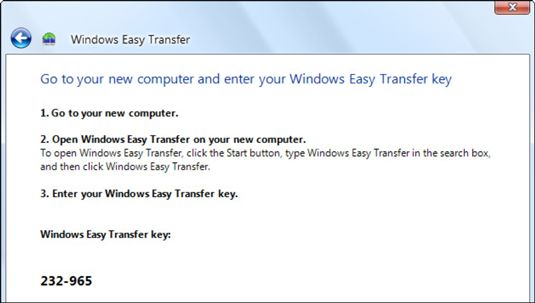 Photographie - Comment utiliser le transfert facile dans Windows 7