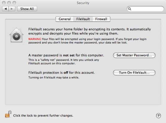 Photographie - Comment utiliser FileVault pour crypter les données mac