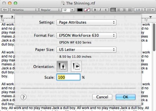 Photographie - Comment utiliser la mise en page lors de l'impression dans Mac OS X Lion