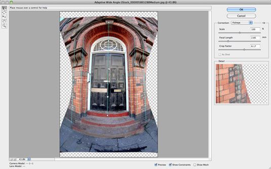 Comment utiliser le filtre à grand angle d'adaptation de Photoshop CS6