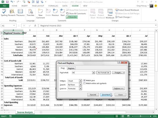 Photographie - Comment utiliser la fonction de recherche dans Excel 2,013