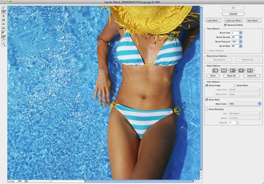 Photographie - Comment utiliser les outils non-peinture dans la fenêtre Fluidité de Photoshop CS6