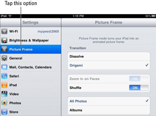 Photographie - Comment utiliser le cadre photo sur votre iPad