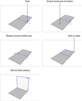Photographie - Comment utiliser l'outil de rotation dans google sketchup 8
