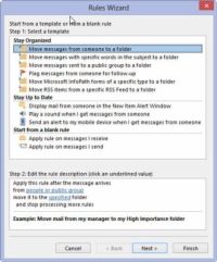 Comment utiliser l'assistant de règles dans Outlook 2013