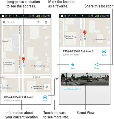 Photographie - Comment utiliser la carte app Samsung Galaxy Note 3 pour trouver votre position