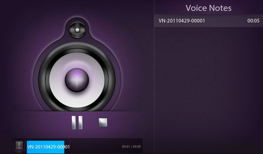 Photographie - Comment utiliser le notes vocales application sur votre BlackBerry PlayBook