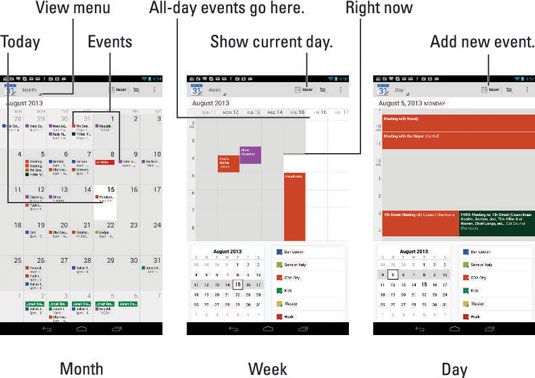 Photographie - Comment faire pour afficher votre calendrier sur votre tablette Nexus 7