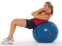 Comment travailler vos obliques sur un ballon d'exercice