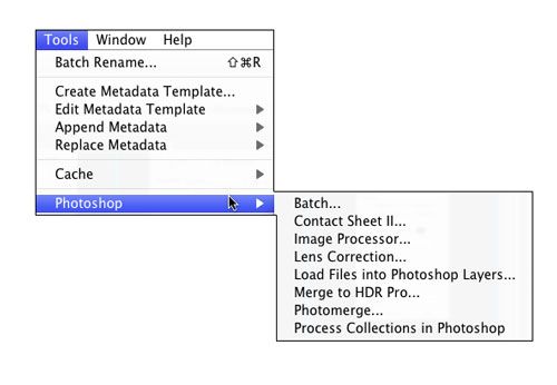 Photographie - Comment travailler avec pont cc et le gestionnaire de sortie Adobe