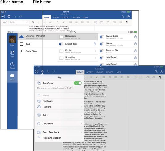 Photographie - Comment travailler avec les fichiers bureautiques (documents, classeurs et présentations) sur l'iPad