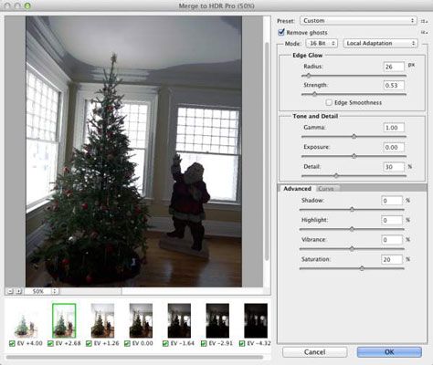 Photographie - Comment travailler avec photoshop cc Fusion HDR Pro