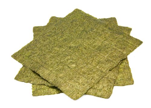 Nori est le papier algues séchées couramment utilisé dans les sushis. [Crédit: & # 169-Ever, 2008]