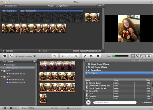 Photographie - Audio d'importation avec iMovie sur votre MacBook