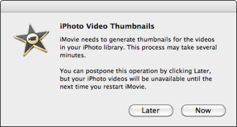 Photographie - Importation de fichiers vidéo à la iMovie '11 mac à partir de sources non-caméscope