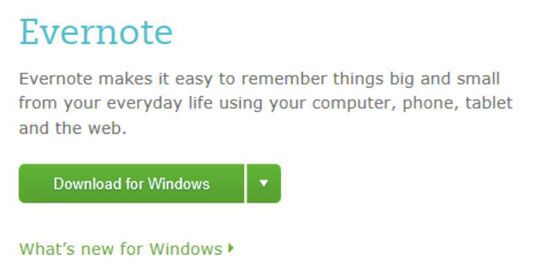 Photographie - Installez Evernote sur les ordinateurs Windows
