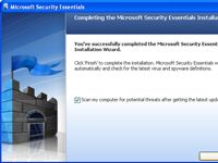 Installation et exécution essentiels de sécurité de Microsoft